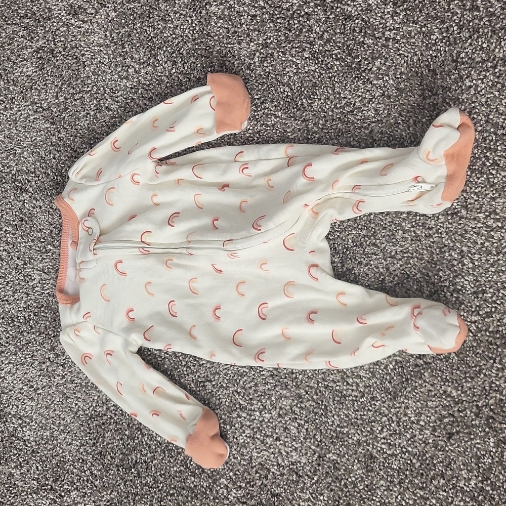 Newborn rainbow pajamas